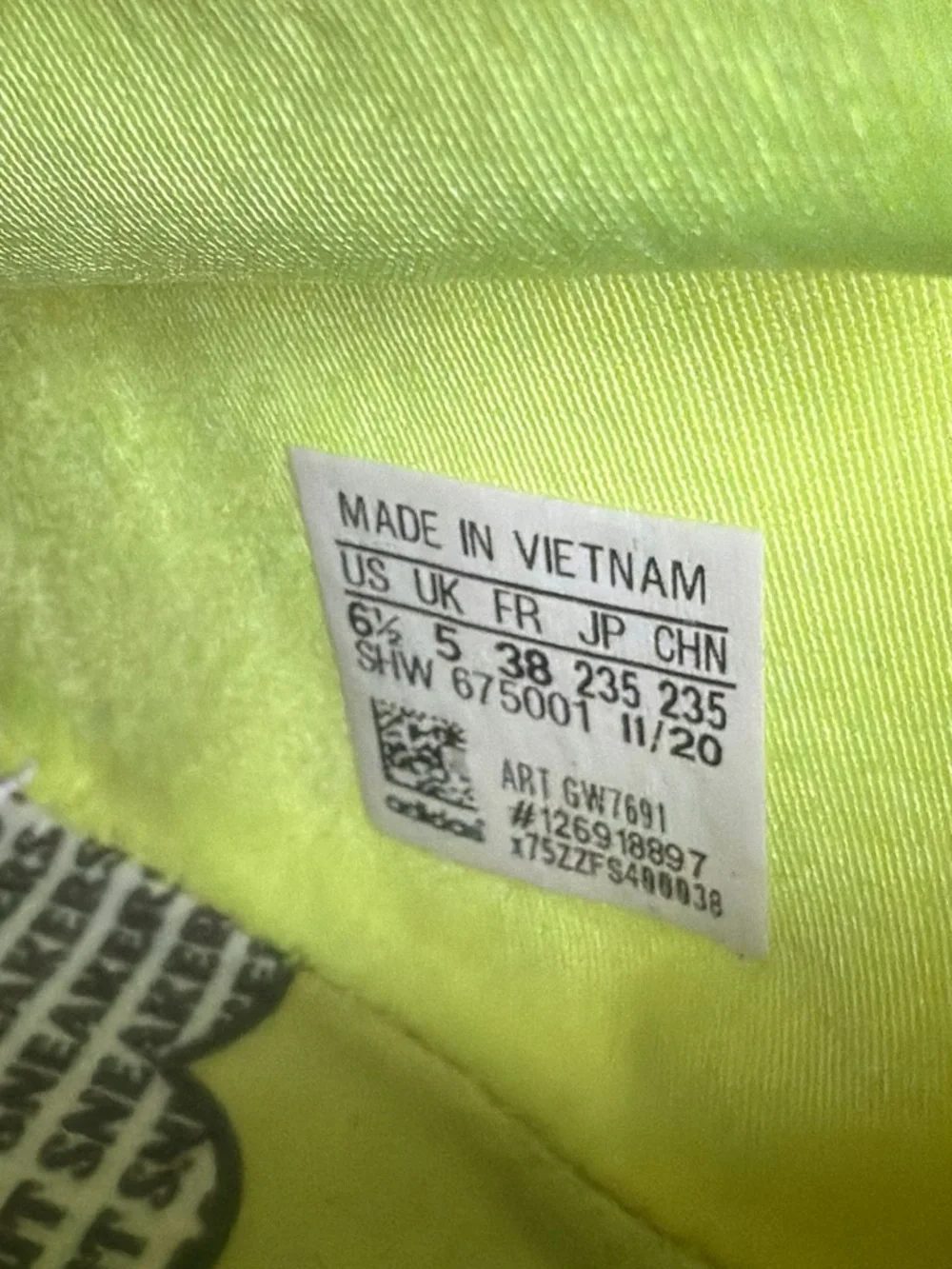 Adidas Neon Yellow NMD-Style Athletic Shoes
